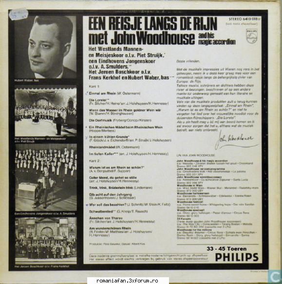 discuri vinil muzica raritati john woodhouse een reisje langs rijn met philips 6410 018 (1971)