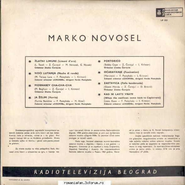 marko novosel - marko novosel 


 

pgp rtb - lp 523 (1962)
 
  discuri vinil cu muzica - raritati