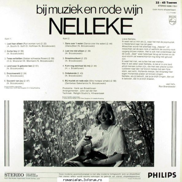 discuri vinil muzica raritati nelleke bij muziek rode wijn philips stereo 9286 178 (1976)