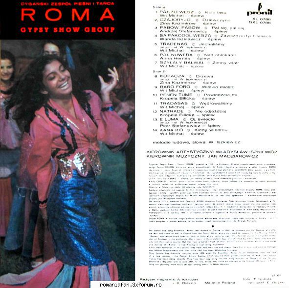 discuri vinil muzica raritati roma gypsy show group pronit sxl 0788