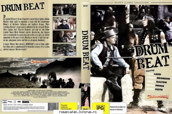 drum beat (1954) drum beat california nord şi sudul grant johnny mackay comisar pace şi