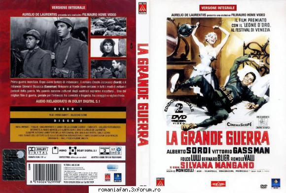 grande guerra (1959) grande guerra timpului primului mondial frontul principale sunt doi italieni: