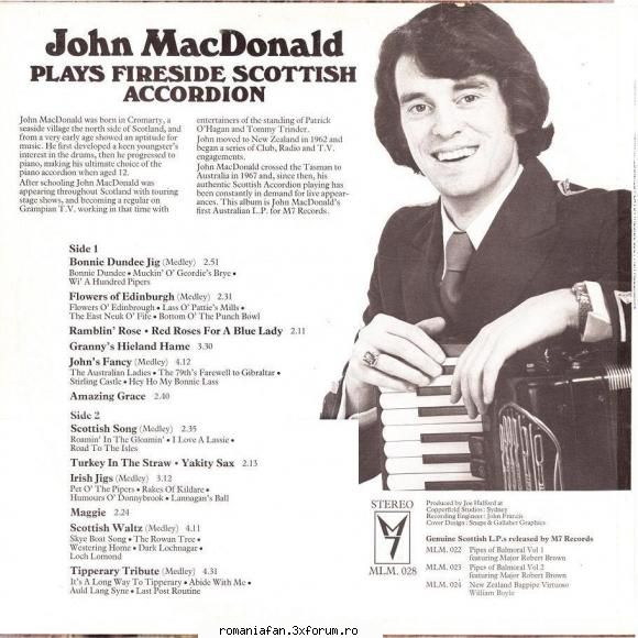 Discuri vinil cu muzica internationala - Raritati - John MacDonald - Plays - International MP3's Albums