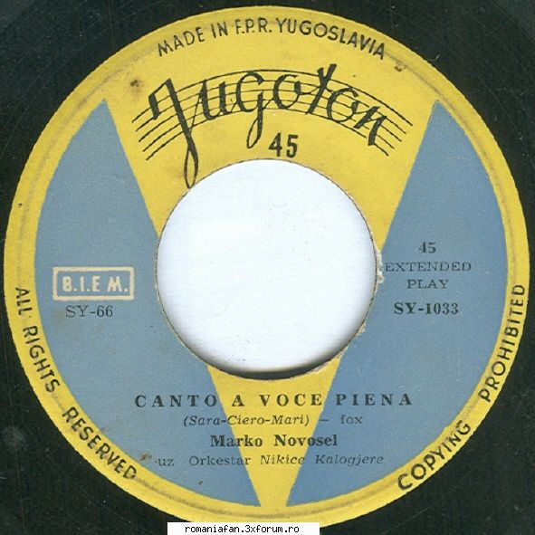 Discuri vinil cu muzica internationala - Raritati - Marko Novosel - Bugiarda - International MP3's Albums
