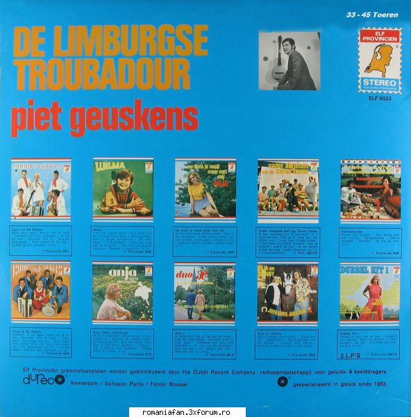 Discuri vinil cu muzica internationala - Raritati - Piet Geuskens - De Limburgse - International MP3's Albums