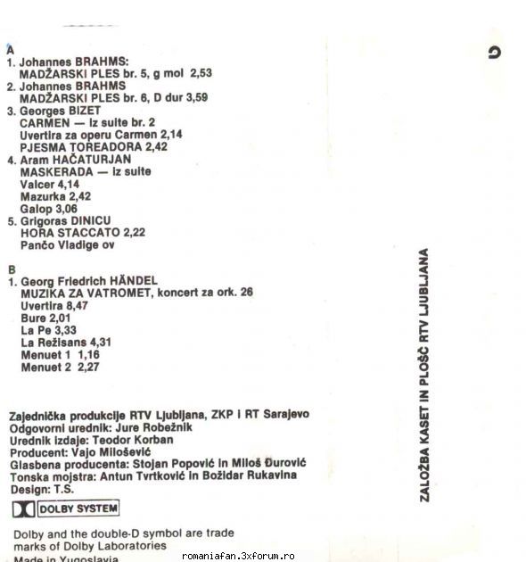 Discuri vinil cu muzica internationala - Raritati - Simfonijski orkestar RT - International MP3's Albums