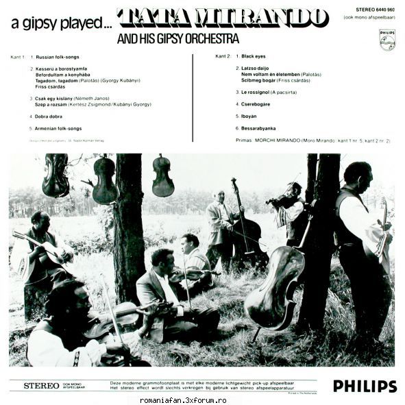 Discuri vinil cu muzica internationala - Raritati - Tata Mirando and his Gypsy - International MP3's Albums
