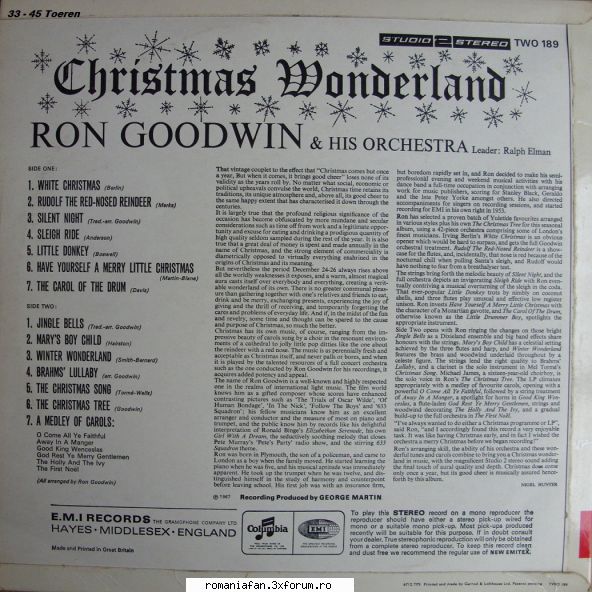 Discuri vinil cu muzica internationala - Raritati - Ron Goodwin & His Orchestra - International MP3's Albums