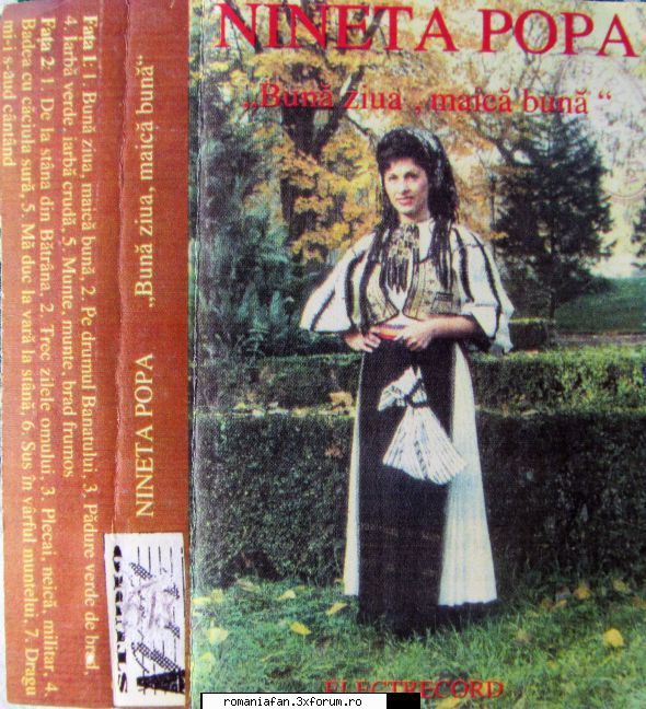 Discuri vinil si raritati cu muzica populara - Nineta Popa - Buna ziua, maica buna - Populara MP3's Albums