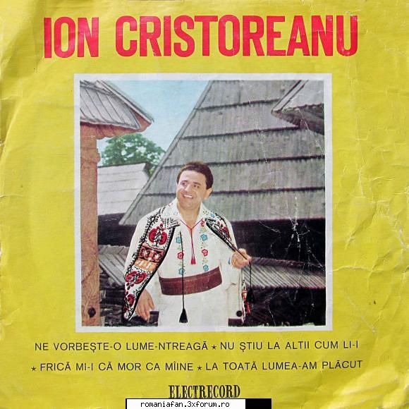 Discuri vinil si raritati cu muzica populara - Ion Cristoreanu EPC 10.024 A1 Ion - Populara MP3's Albums